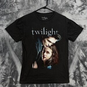 Twilight Graphic Tee Shirt Mens Small Black Edward Bella Movie Promo 2023